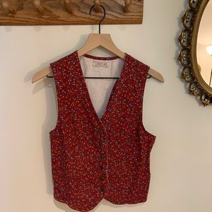 Vintage Ditsy Floral Vest